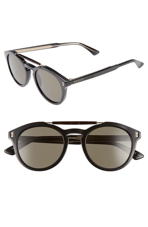 gucci vintage pilot|Gucci Vintage Pilot 50mm Sunglasses In Black/ Grey .